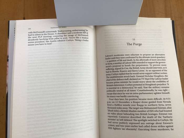 DANGEROUS HERO. Jeremy Corbyns rise & fall to power, hardcover by TOM BOWER.