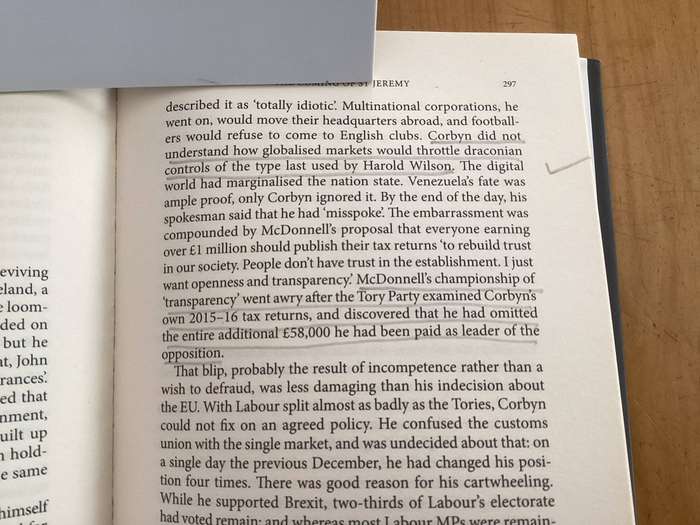 DANGEROUS HERO. Jeremy Corbyns rise & fall to power, hardcover by TOM BOWER.