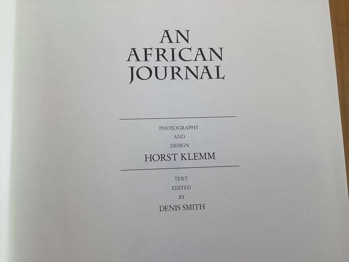 AN AFRICAN JOURNAL by HORST KLEMM
