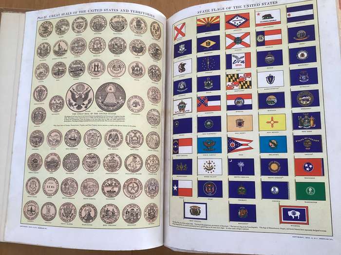 WEBSTERS NEW INTERNATIONAL DICTIONARY (1948). Volumes 1 & 2. Good+ condition.