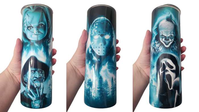 Horror Movies Stainless Steel Tumbler With Straw