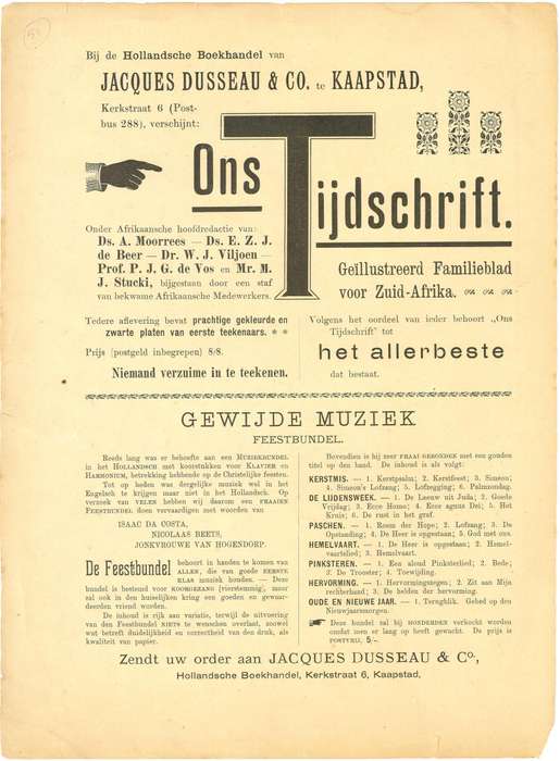 Afscheidsgroet van het Volk der Zuid-Afrikaansche Republiek aan Dr. Jameson