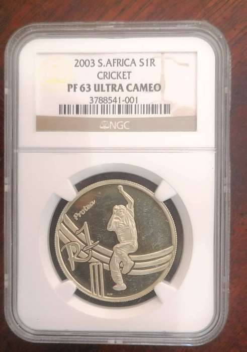2003 SILVER PROOF R1 CRICKET