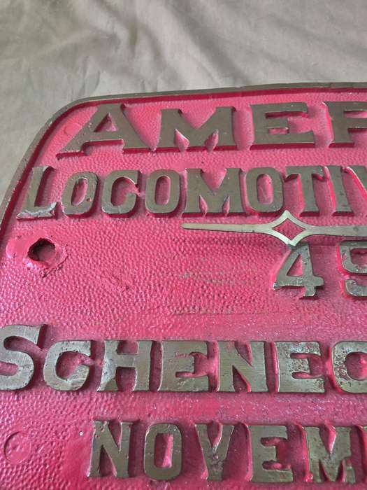 American Locomotive Original Sign Clock - 35 x 20cm - November 1910