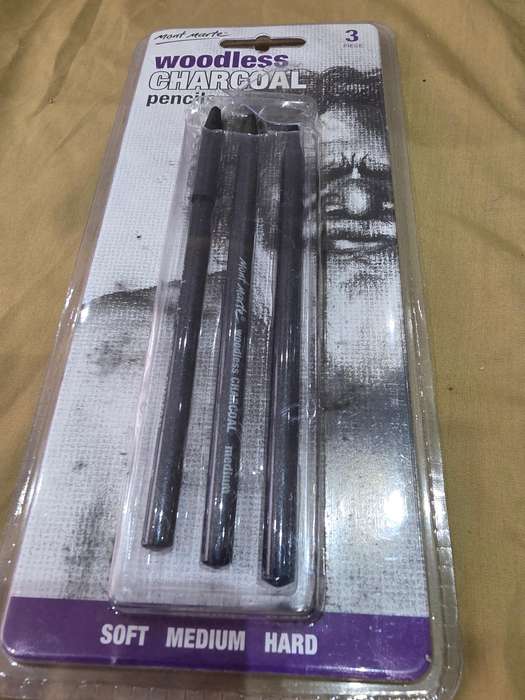 SET OF 3 WOODLESS CHARCOAL PENCILS