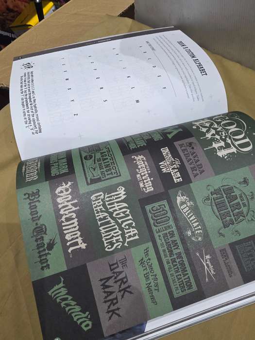 HARRY POTTER HAND LETTERUNG BOOK BY JAY ROEDER(UNUSED)