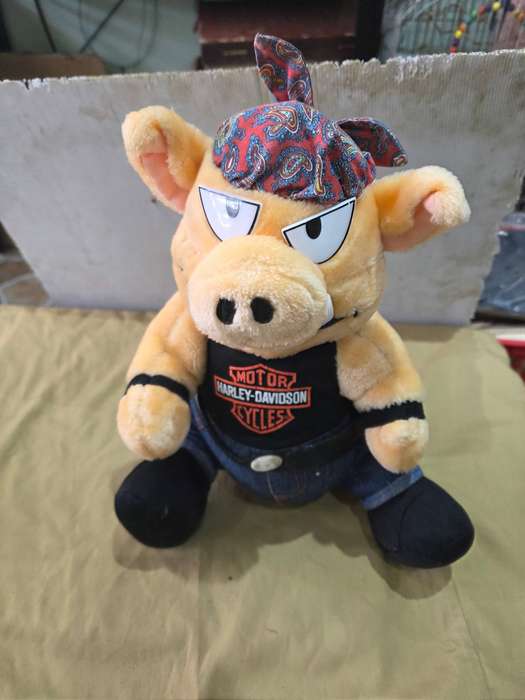 MOTOR HARLEY DAVIDSON CYCLES SOFT TOY PIG