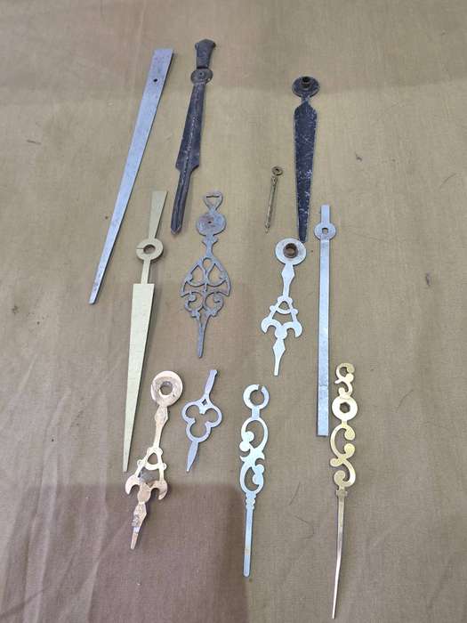 12 PIECE VINTAGE METAL CLOCK DIALS