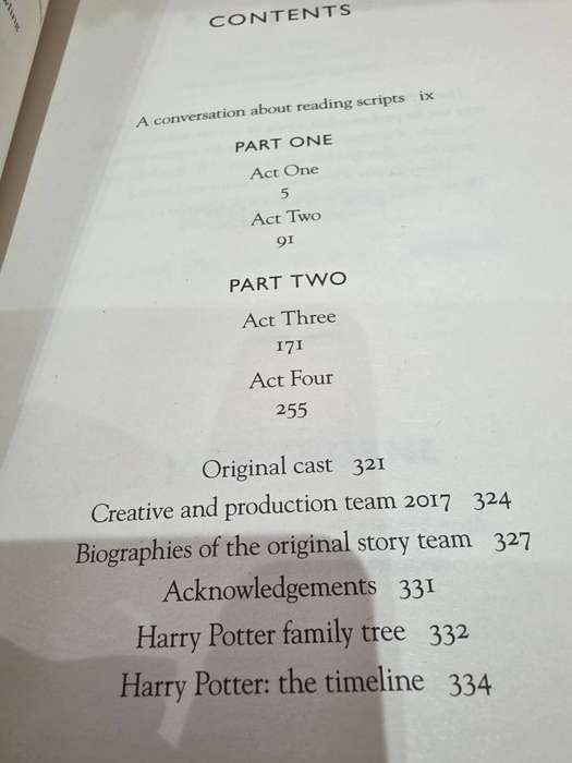 HARRY POTTER AND THE CURSED CHILD BY JK ROWLING NOVEL