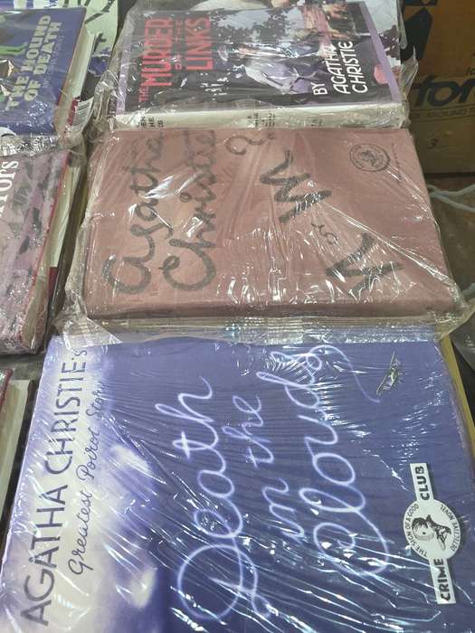 SET OF NINE AGATHA CHRISTIE HARDCOVER NOVELS INCL.MAGAZINES