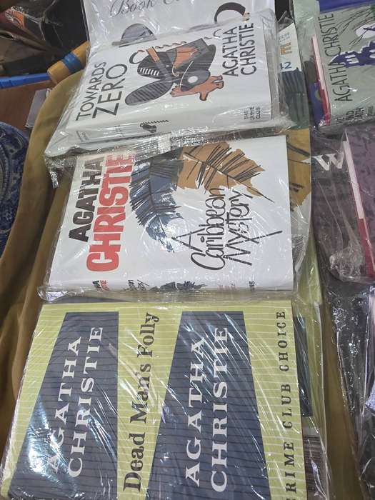 SET OF NINE AGATHA CHRISTIE HARDCOVER NOVELS INCL.MAGAZINES