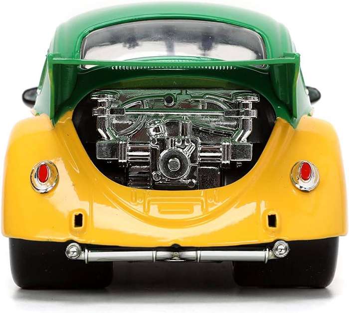 Jada 1:24 VW Beetle 1959 with Michelangelo Ninja Turtle