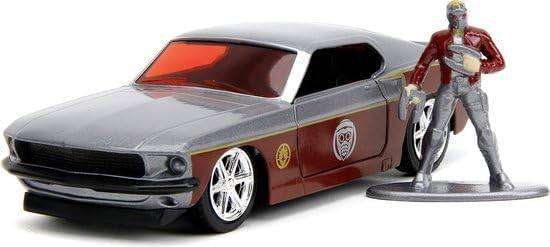 Jada 1:32 1969 Ford Mustang with Star Lord Figurine