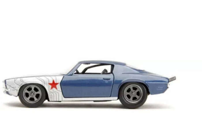 Jada 1:32 1973 Chevrolet Camaro and Winter Soldier  Figurine