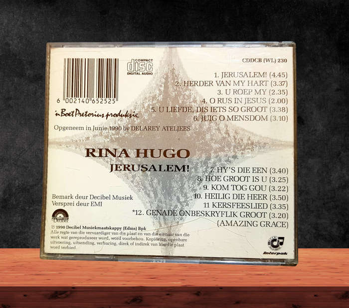 Rina Hugo  Jerusalem! CD | Christelike & Afrikaanse Gunstelinge