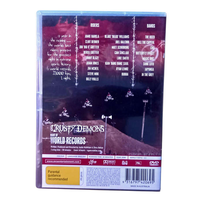 Crusty Demons: Night of World Records DVD Very Good Condition Extreme Sports Action