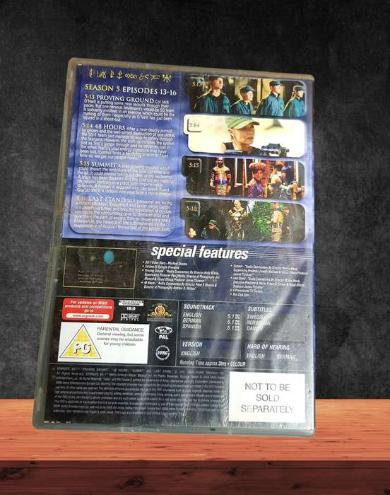 Stargate SG-1  Season 5 (Vol. 23) | DVD | Region 2 | Preloved  Very Good Condition