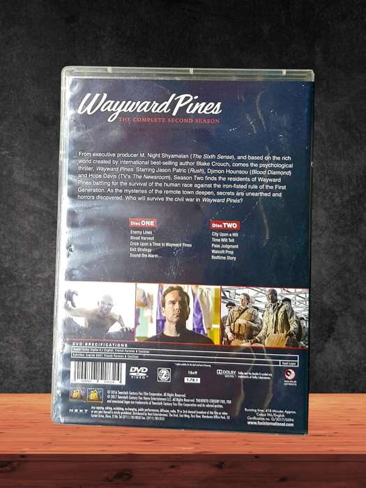 DVD Boxset x 2 - Wayward Pines - Complete - 6 Discs - Season 1 - 2