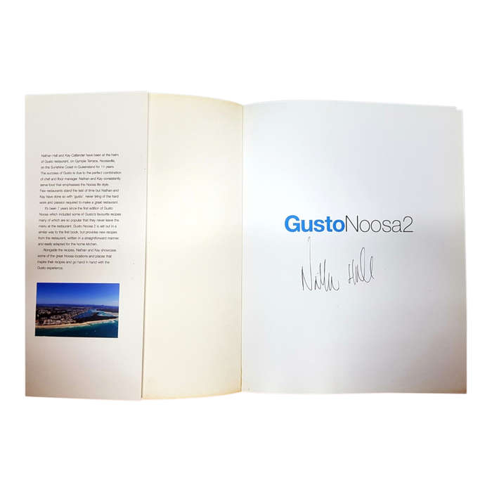 Gusto Noosa 2 by Nathan Hall & Kay Callander  Softcover  Signed by the Author