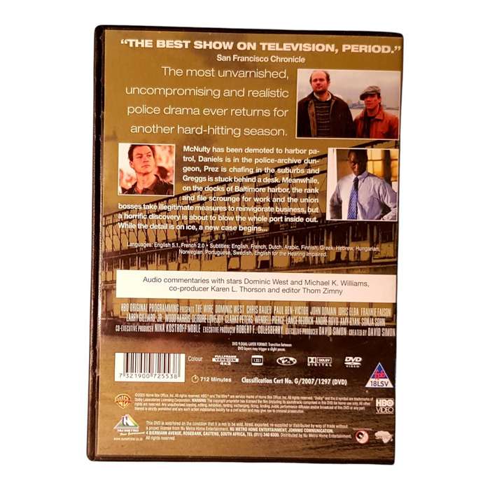 The Wire  The Complete Second Season (DVD, 5-Disc Box Set, Region 2) | Very Good Condition