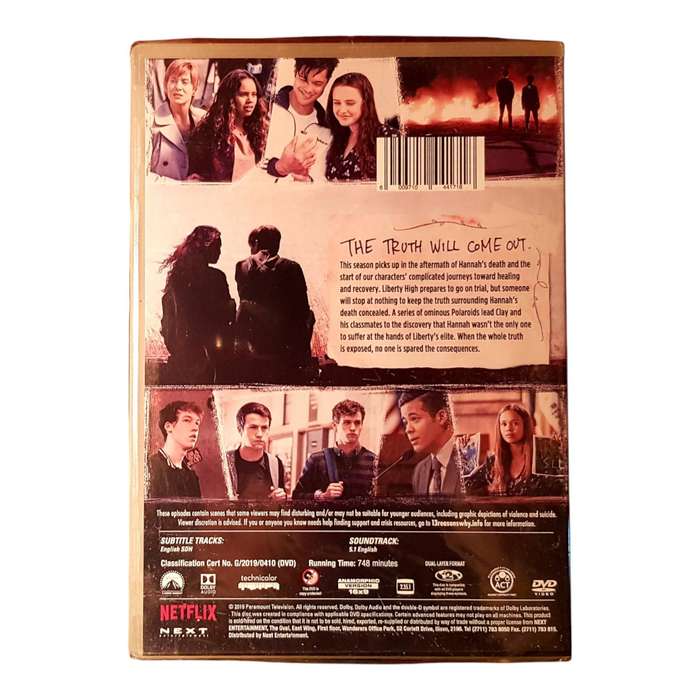 13 Reasons Why  Seasons 1 & 2 - 2 x DVD Box Sets | Region 2