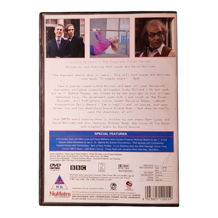 Little Britain  The Complete First & Second Series  DVD Region 2 Very Good Condition