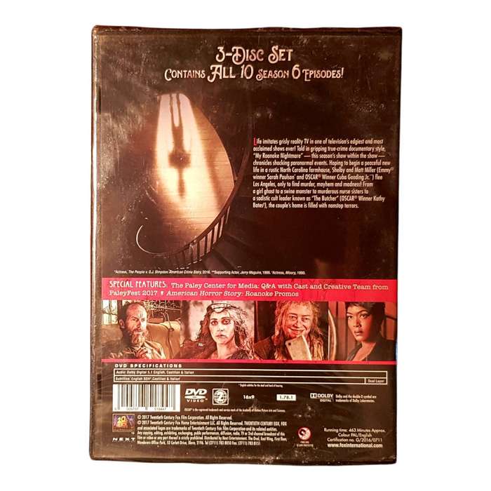 American Horror Story: Roanoke The Complete Sixth Season  DVD Region 2 Brand New