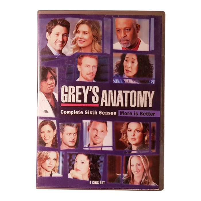 Greys Anatomy Season 6 DVD Box Set 6 Discs | Region 2 | Very Good Condition