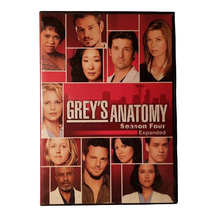 Greys Anatomy  Seasons 1 to 4 DVD Box Set Bundle 4 Boxsets Across 22 Discs Region 2