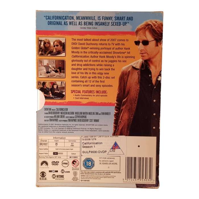 Californication  The First Series DVD Boxset TV Series | Drama & Comedy | Very Good Condition