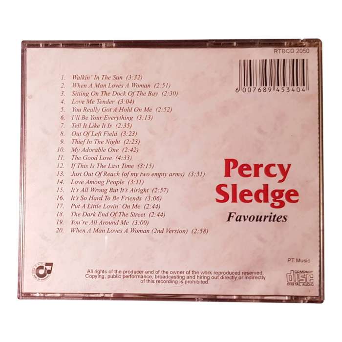 Percy Sledge  Favourites CD | Very Good Condition | Soul & R&B Classic