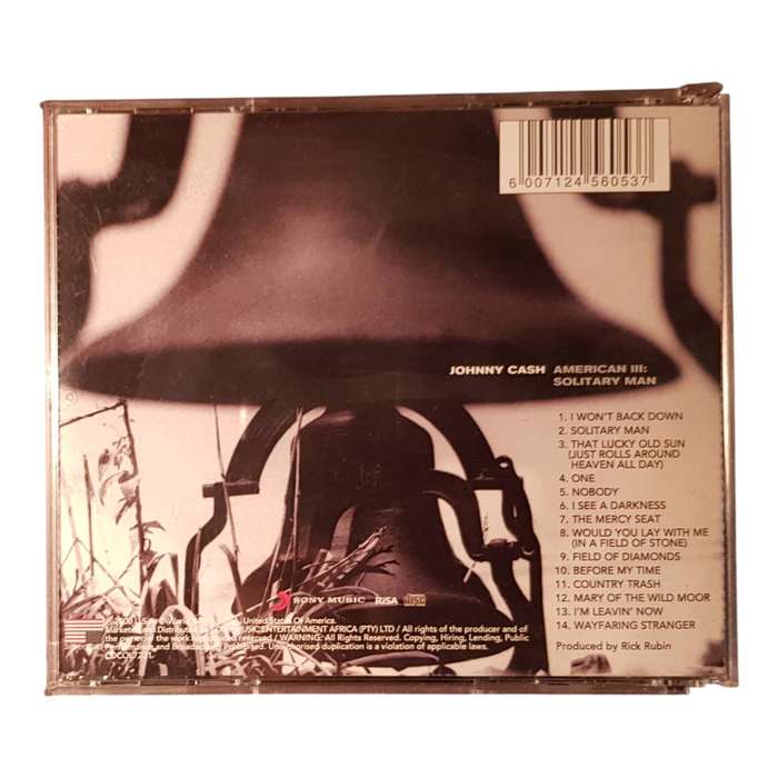 Johnny Cash American III: Solitary Man CD Very Good Condition Country, Folk & Americana Classic