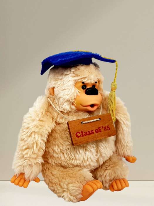 Vintage Gonga Class of '85 Plush Gorilla Toy - Excellent Condition - Rare Collectible