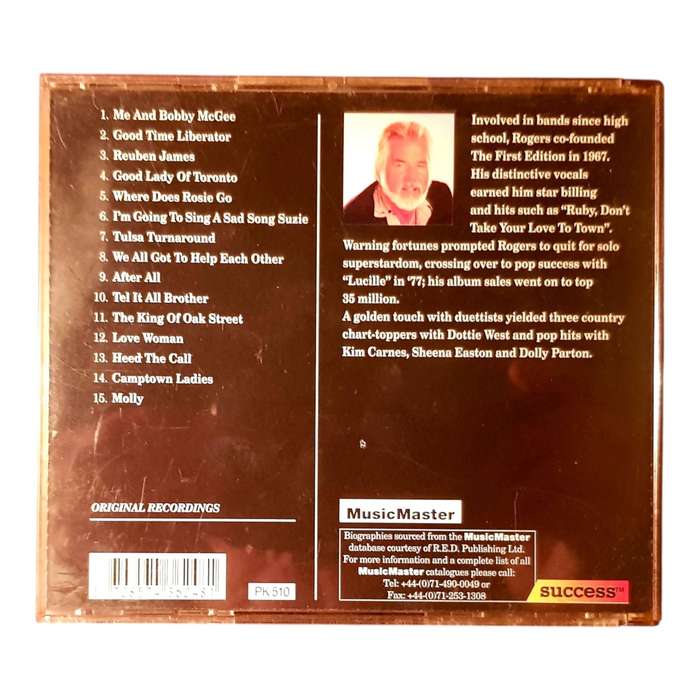 Kenny Rogers & The First Edition Me And Bobby McGee CD Classic Country Rock Good Condition
