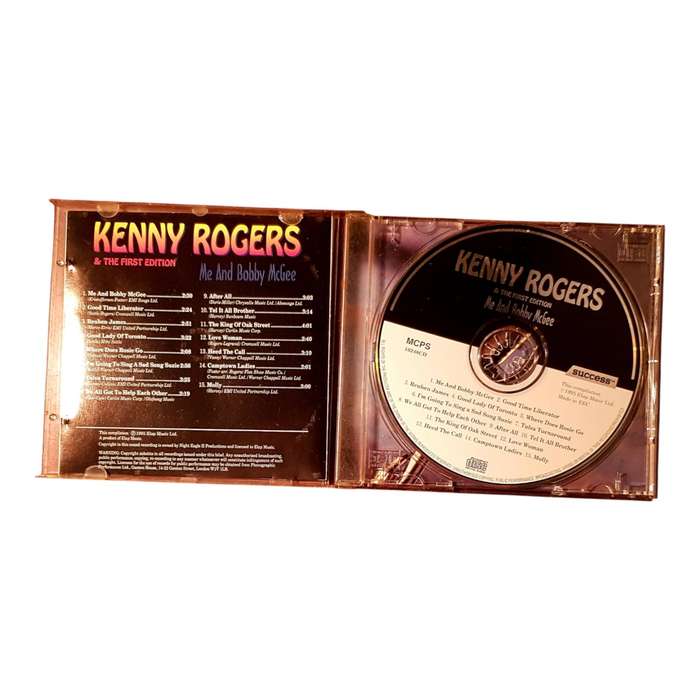 Kenny Rogers & The First Edition Me And Bobby McGee CD Classic Country Rock Good Condition
