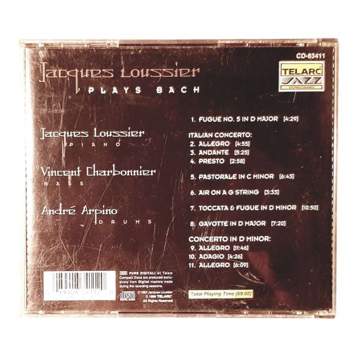 Jacques Loussier  Plays Bach CD Jazz Meets Classical Good Condition
