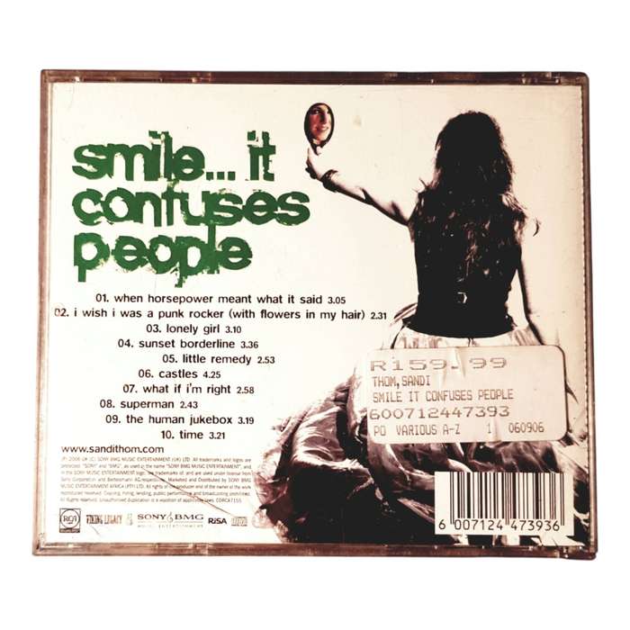 Sandi Thom - Smile... It Confuses People CD Album | Folk, Pop, "I Wish I Was a Punk Rocker", Very Go