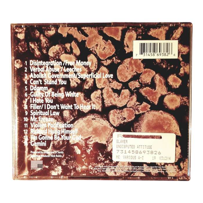 Slayer - Undisputed Attitude CD Album | Hardcore Punk, Thrash Metal, Very Good Condition