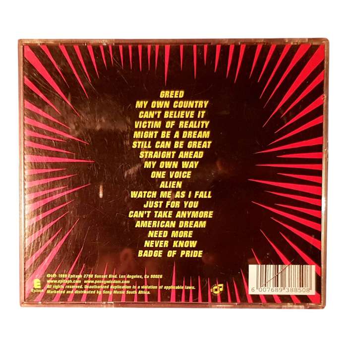 Pennywise - Straight Ahead CD | Classic Punk Rock | Alien | Very Good Condition