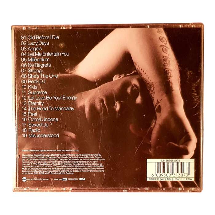 Robbie Williams - Greatest Hits CD | Angels, Rock DJ, Feel | Pop Rock | Very Good Condition