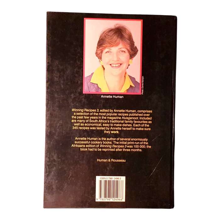 Lot of 3 Annette Human Recipe Books - Winning Recipes 1, 2, & 3 - All Hardcover