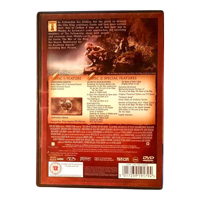 The Lord of the Rings & The Hobbit 4-Movie DVD Lot - All Region 2 - Good Condition