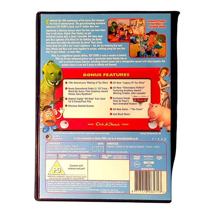 Toy Story - 10th Anniversary 2-Disc Collector's Edition DVD - Region 2 PAL - Good Condition
