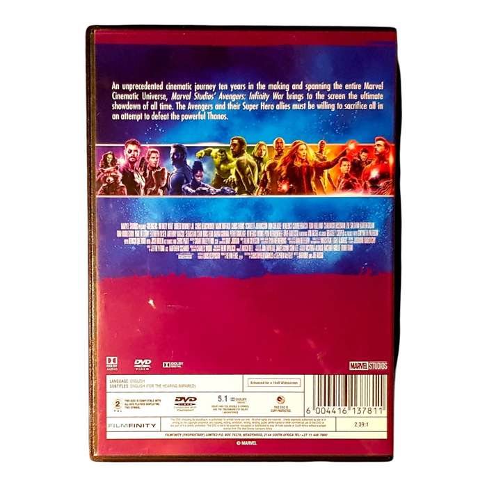 Lot of 4 Avengers DVDs - The Animated Series (Volumes 1, 3, 4) & Avengers: Infinity War