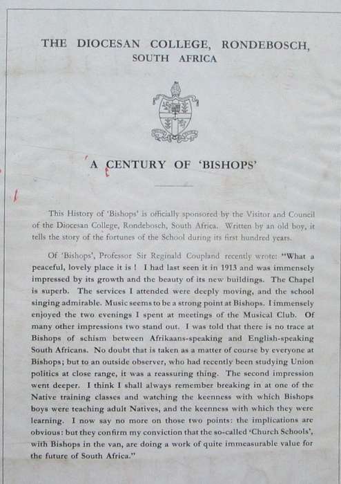 The Diocesan College - A Century of Bishops