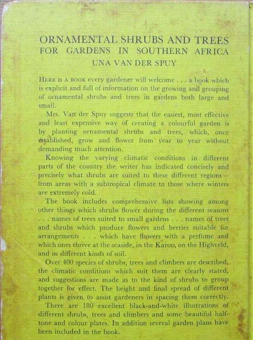 Ornamental Shrubs and Trees for South African Gardens