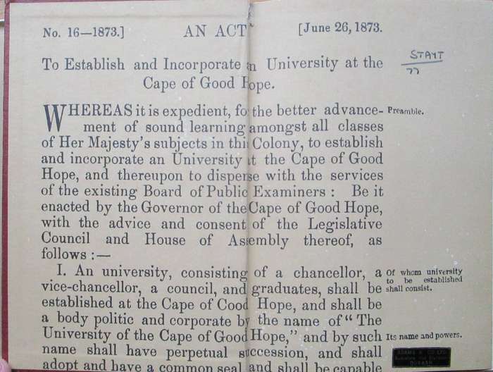 Spes in Arduis a History of the University of South Africa