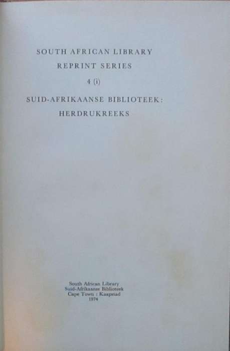 The South African Journal No 1 January-February 1824