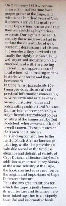 Cape Wine Homestead's