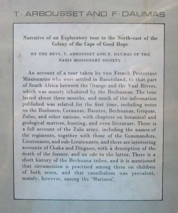Narrative of an Exploratory Tour to the North-East of the Colony of the Cape of Good Hope, By the Re